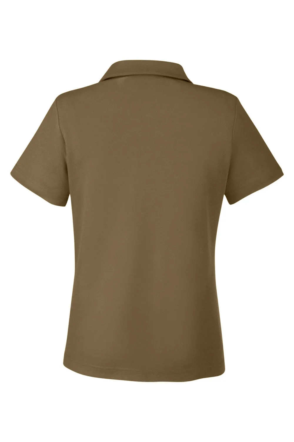Core 365 Womens Fusion ChromaSoft Performance Moisture Wicking Pique Short Sleeve Polo Shirt - Coyote Brown
