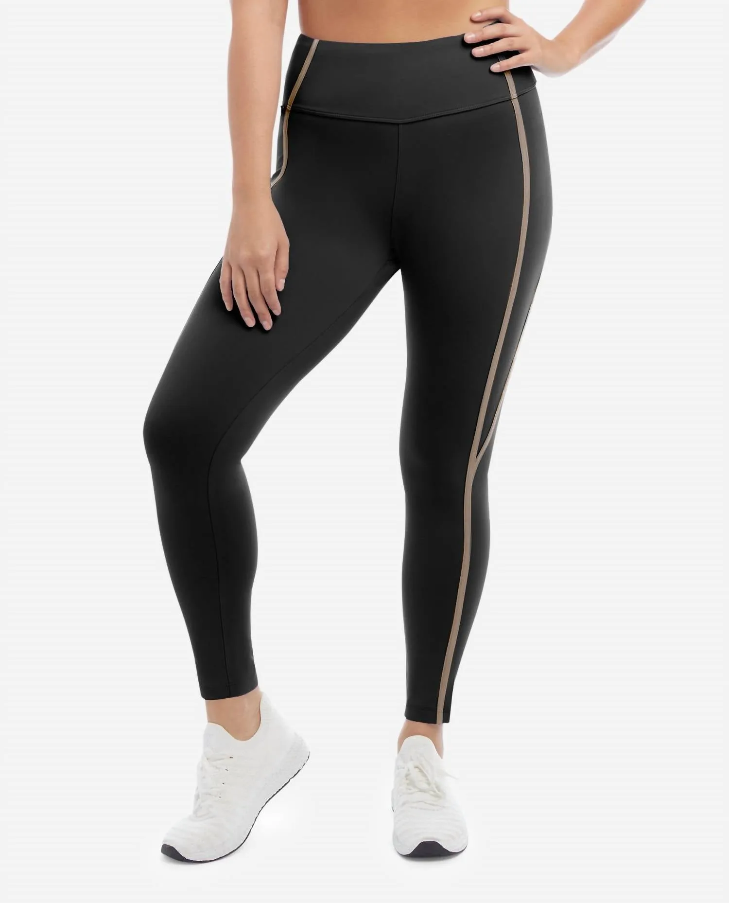 Corset 7/8 Leggings Supersculpt Waistband In Black Salt