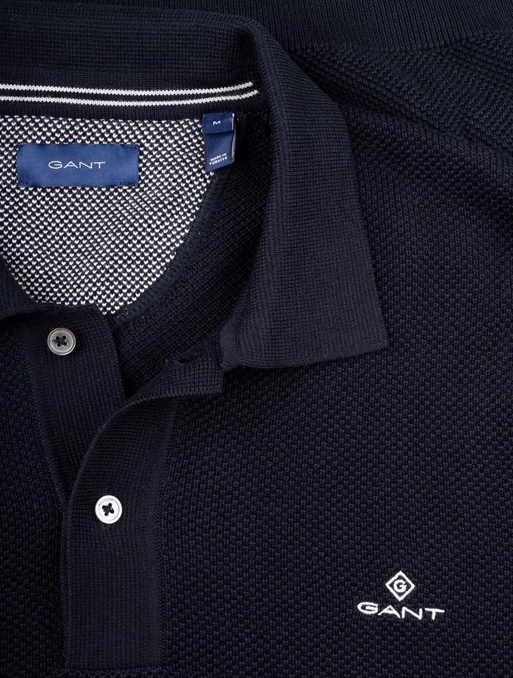 Cotton Piqu�� Polo Sweater Evening Blue