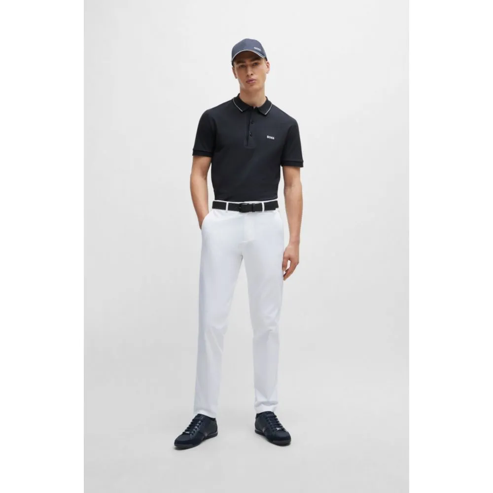 Cotton-piqu slim-fit polo shirt with tonal logo