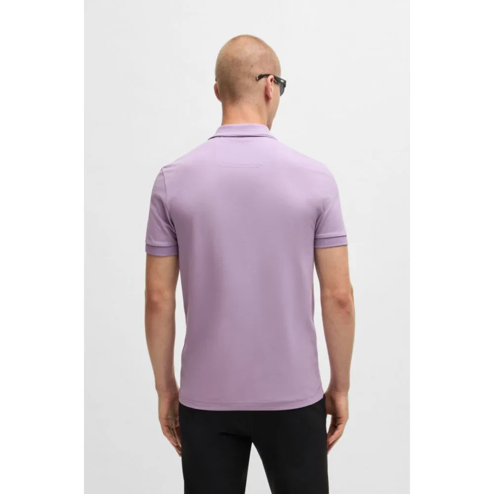 Cotton-piqué slim-fit polo shirt with tonal logo