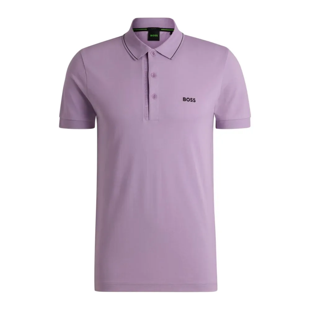 Cotton-piqué slim-fit polo shirt with tonal logo