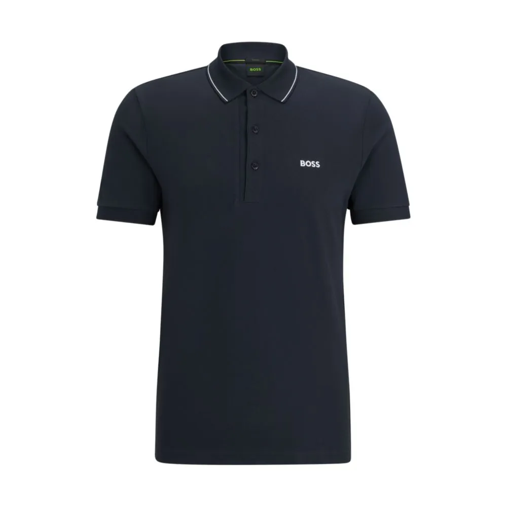 Cotton-piqu slim-fit polo shirt with tonal logo