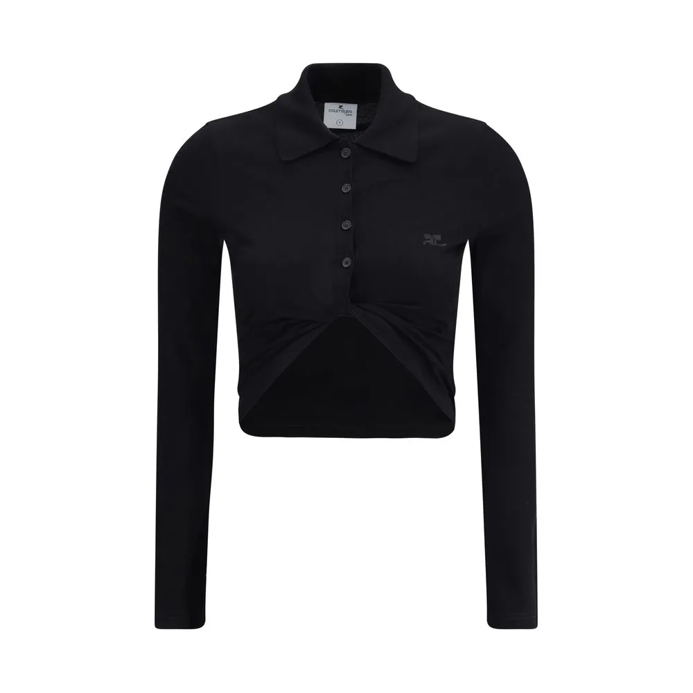 Courrėges Courrèges Polo with twisted Women's detail