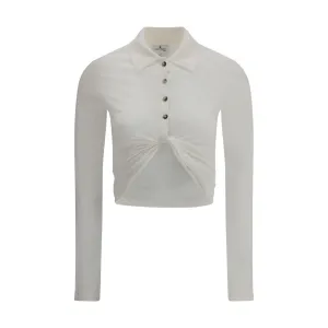 Courrėges Courrèges Polo with twisted Women's detail