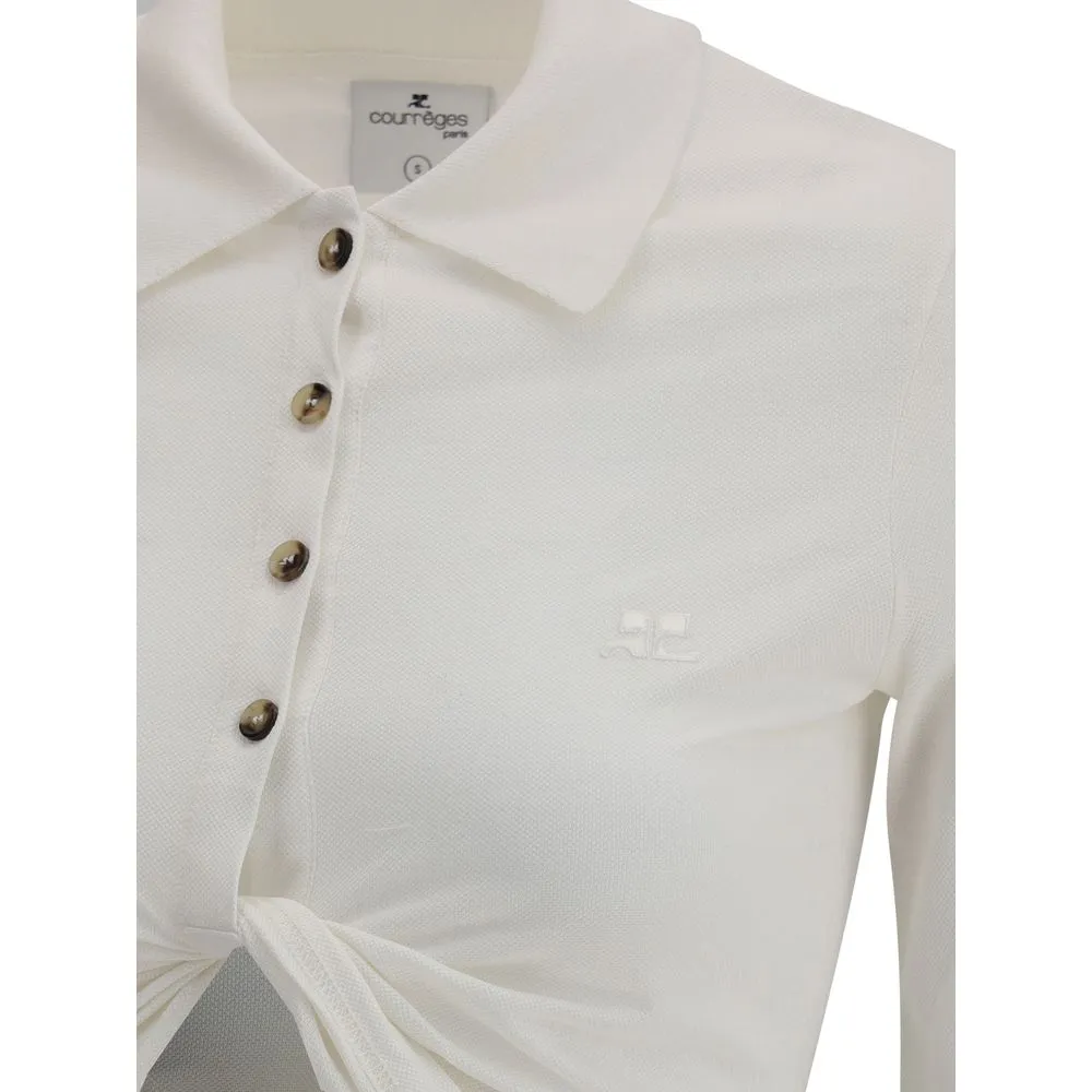 Courrėges Courrèges Polo with twisted Women's detail