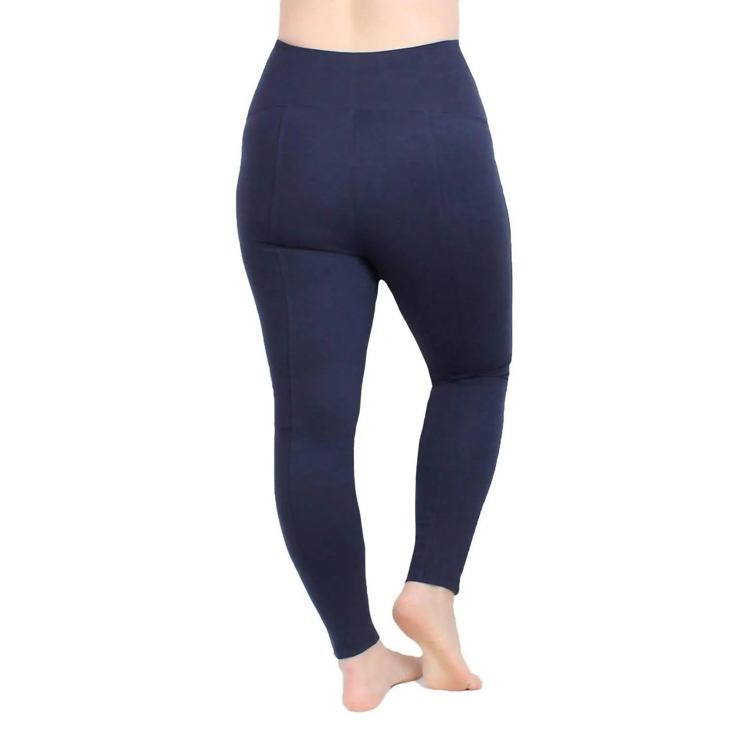 Crop Ponte Leggings In Navy