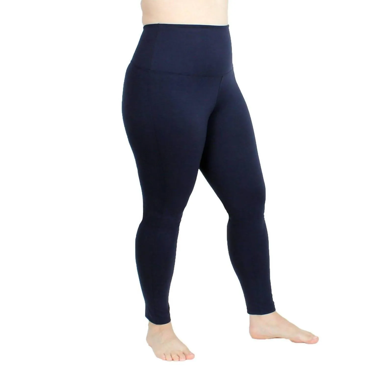 Crop Ponte Leggings In Navy