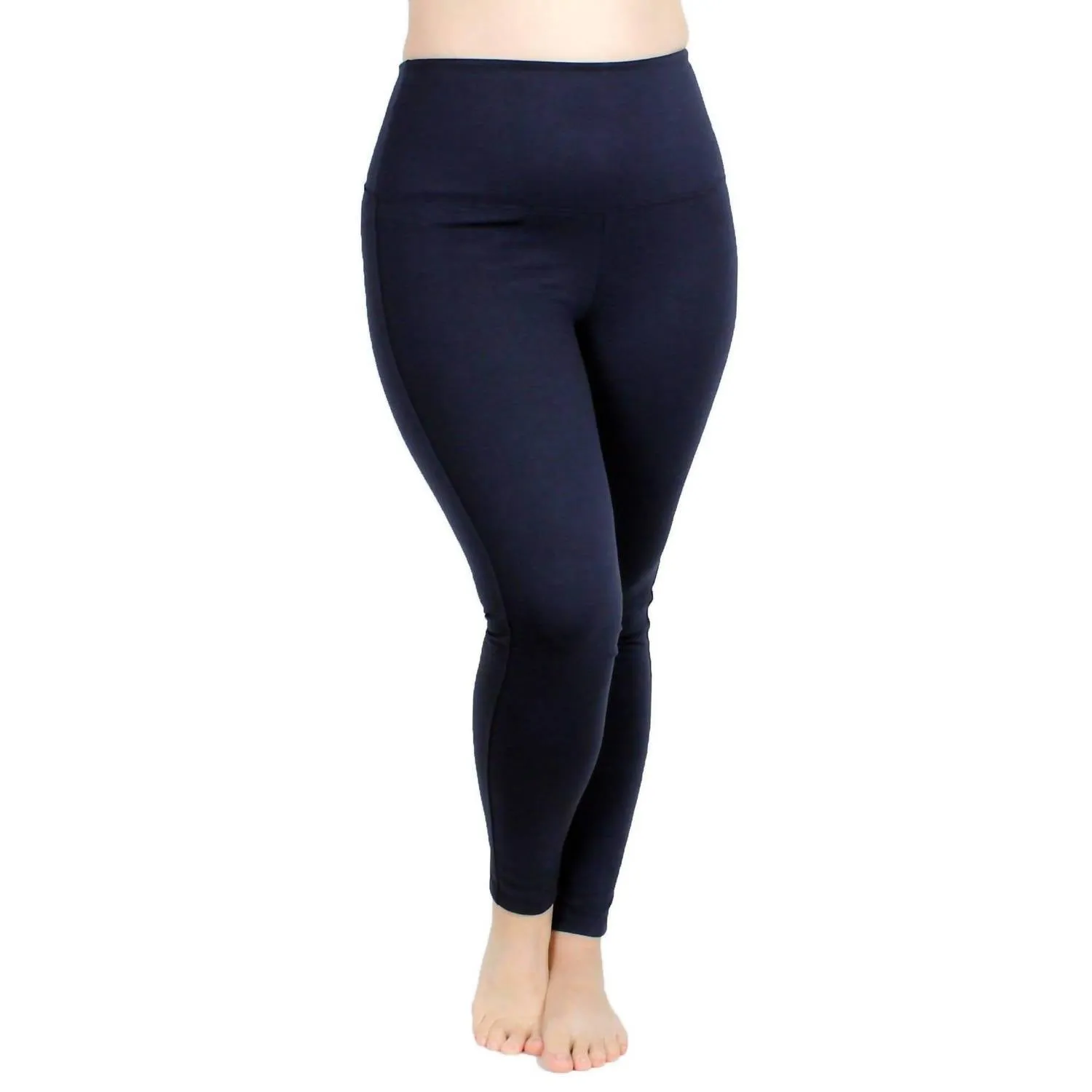 Crop Ponte Leggings In Navy