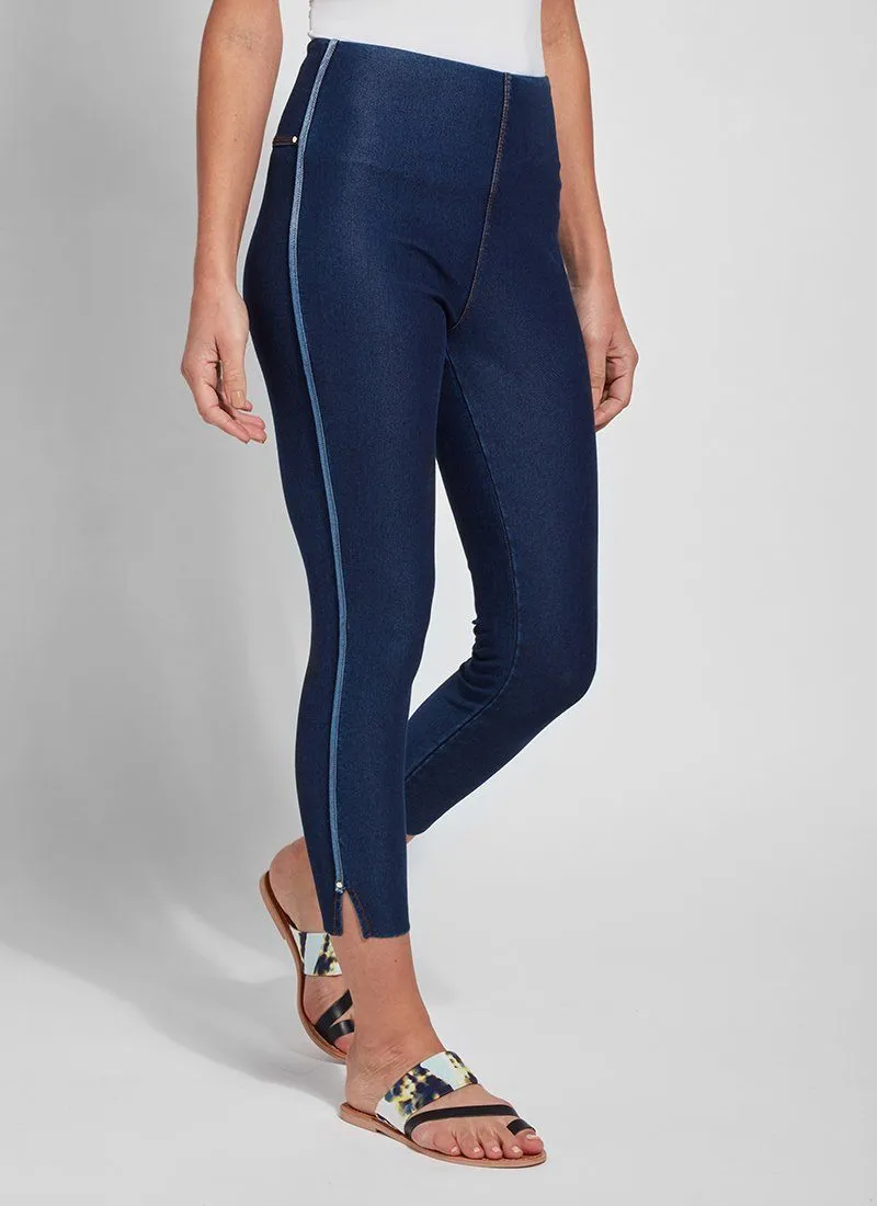 Cropped Side Slit Denim