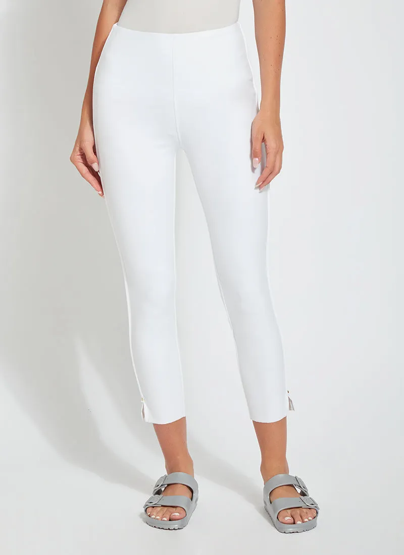 Cropped Side Slit Denim