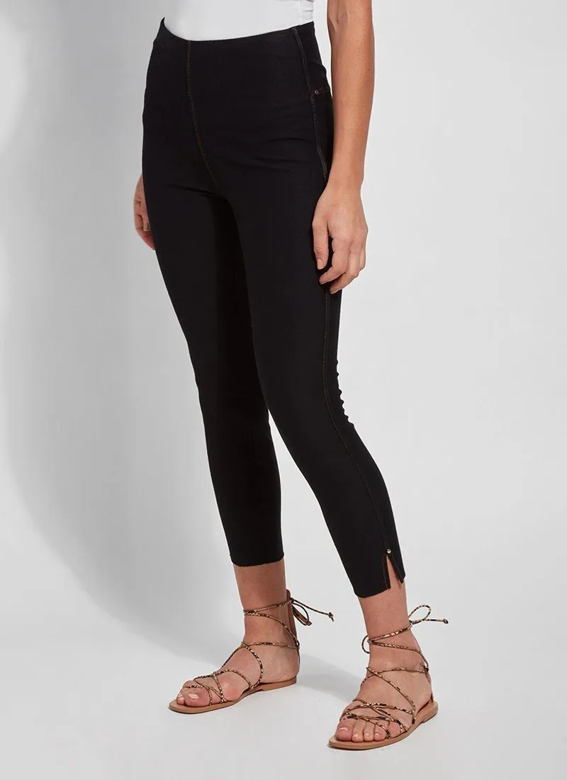 Cropped Side Slit Denim