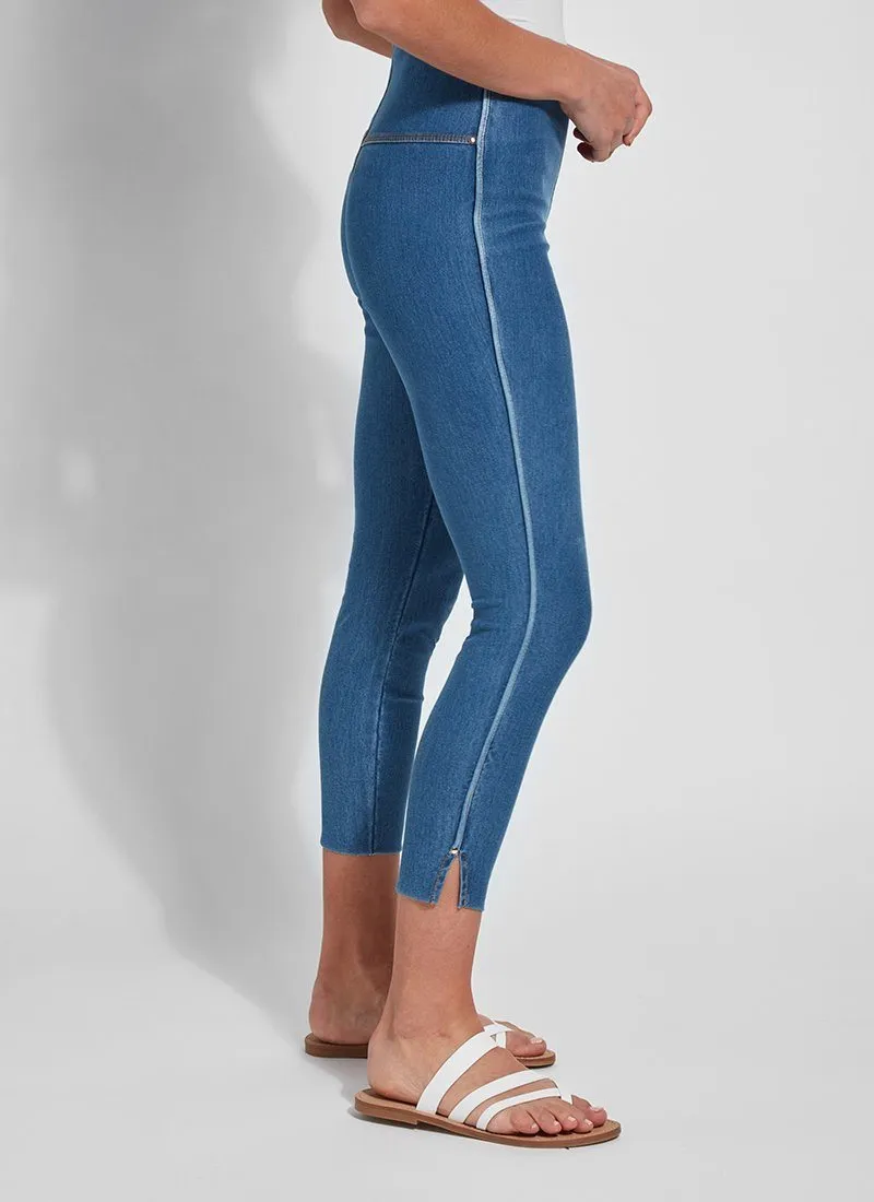 Cropped Side Slit Denim