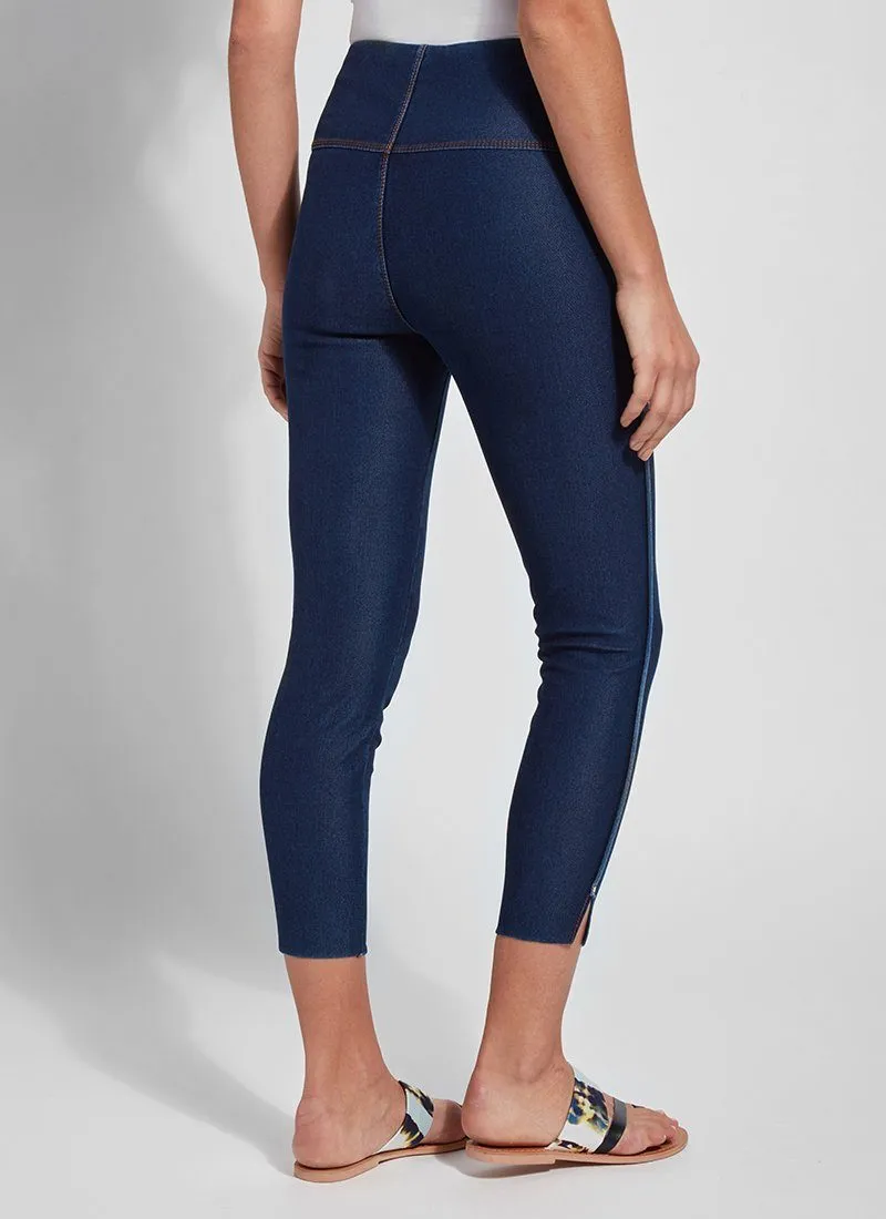 Cropped Side Slit Denim