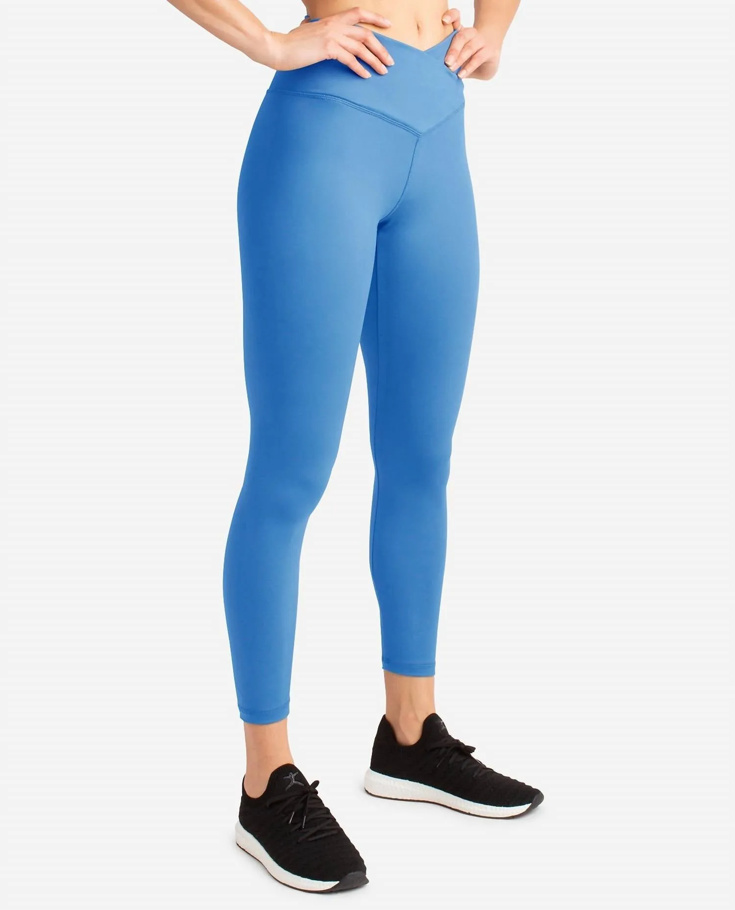 Crossover Waist 7/8 Leggings In Marina