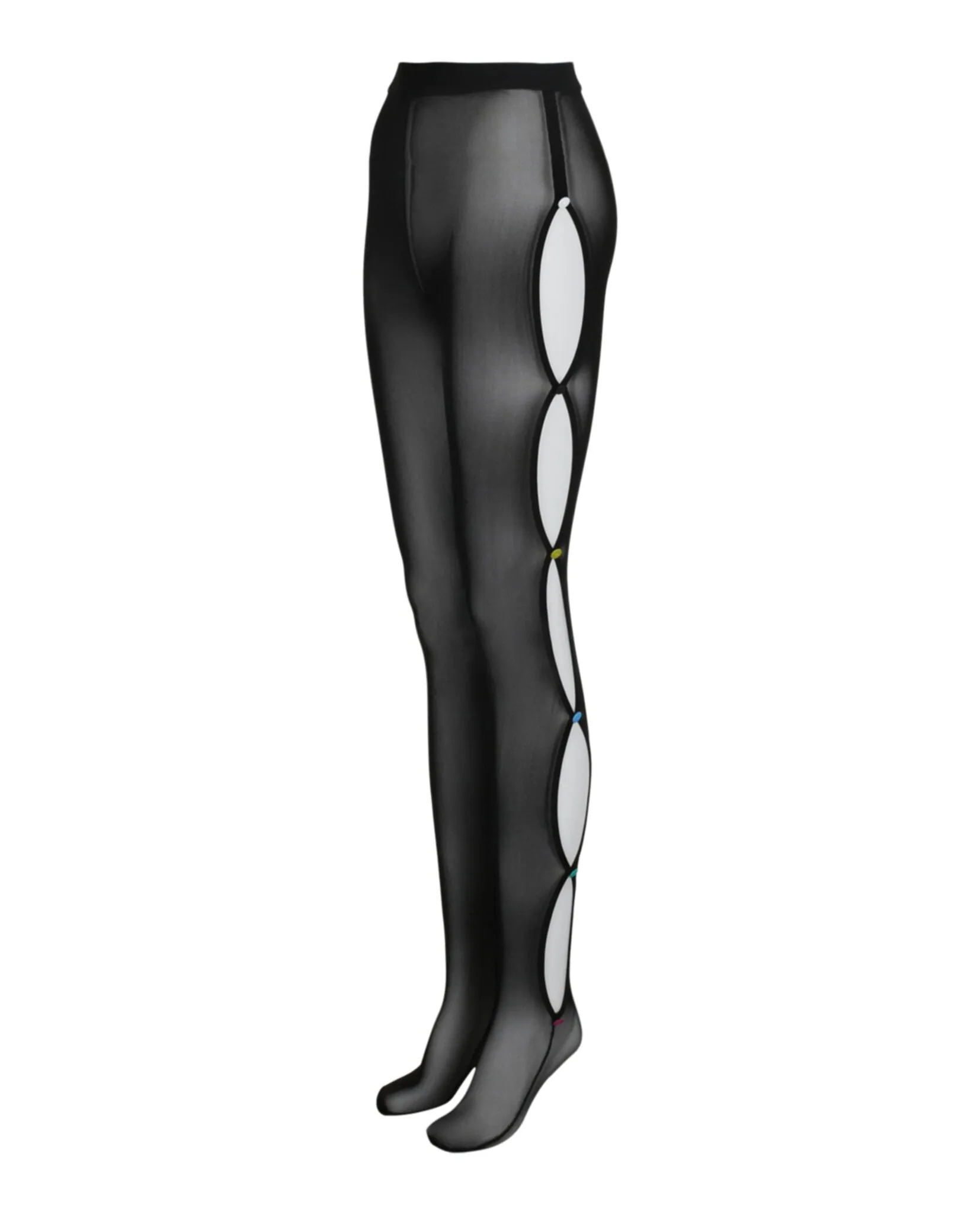 Cut-Out Mesh Tights