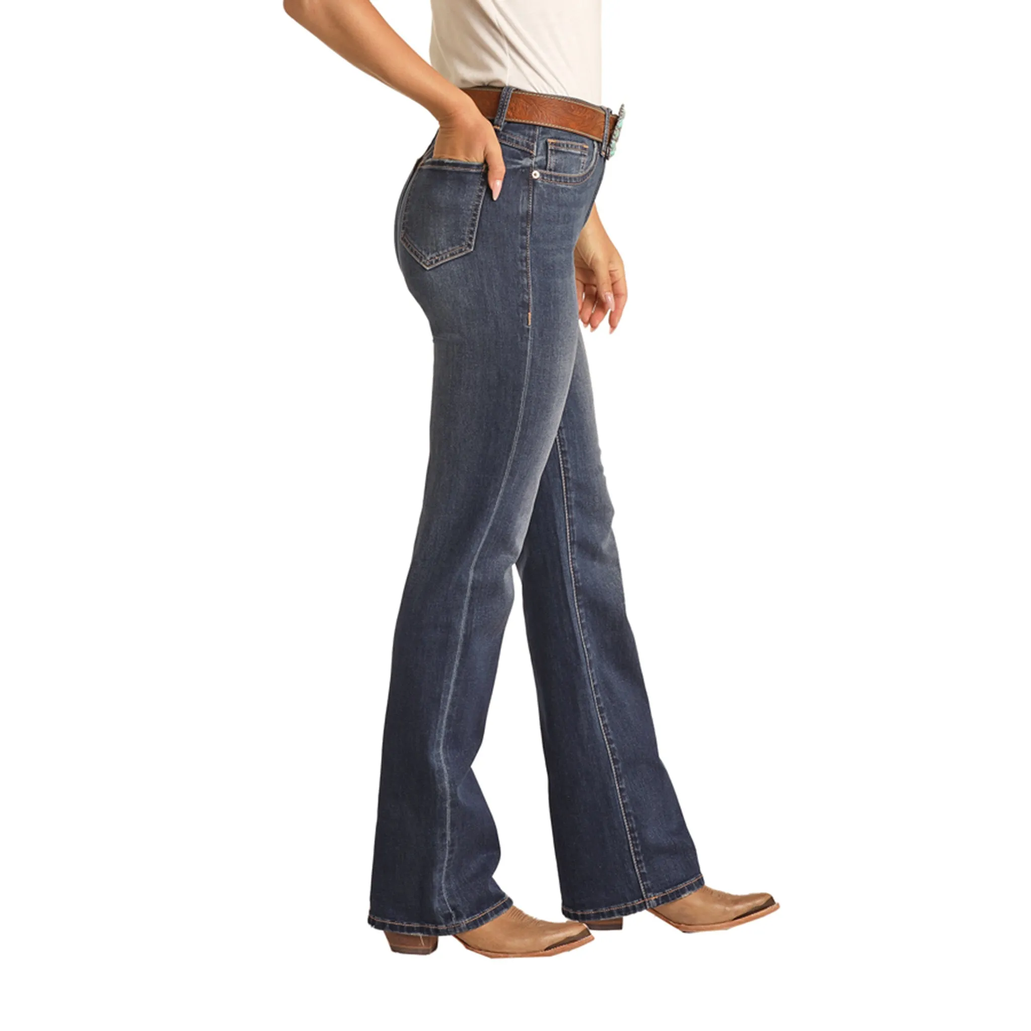 Dark Vintage High Rise Jean