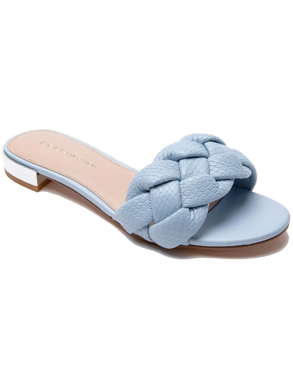 Deelo Womens Woven Slip On Slide Sandals