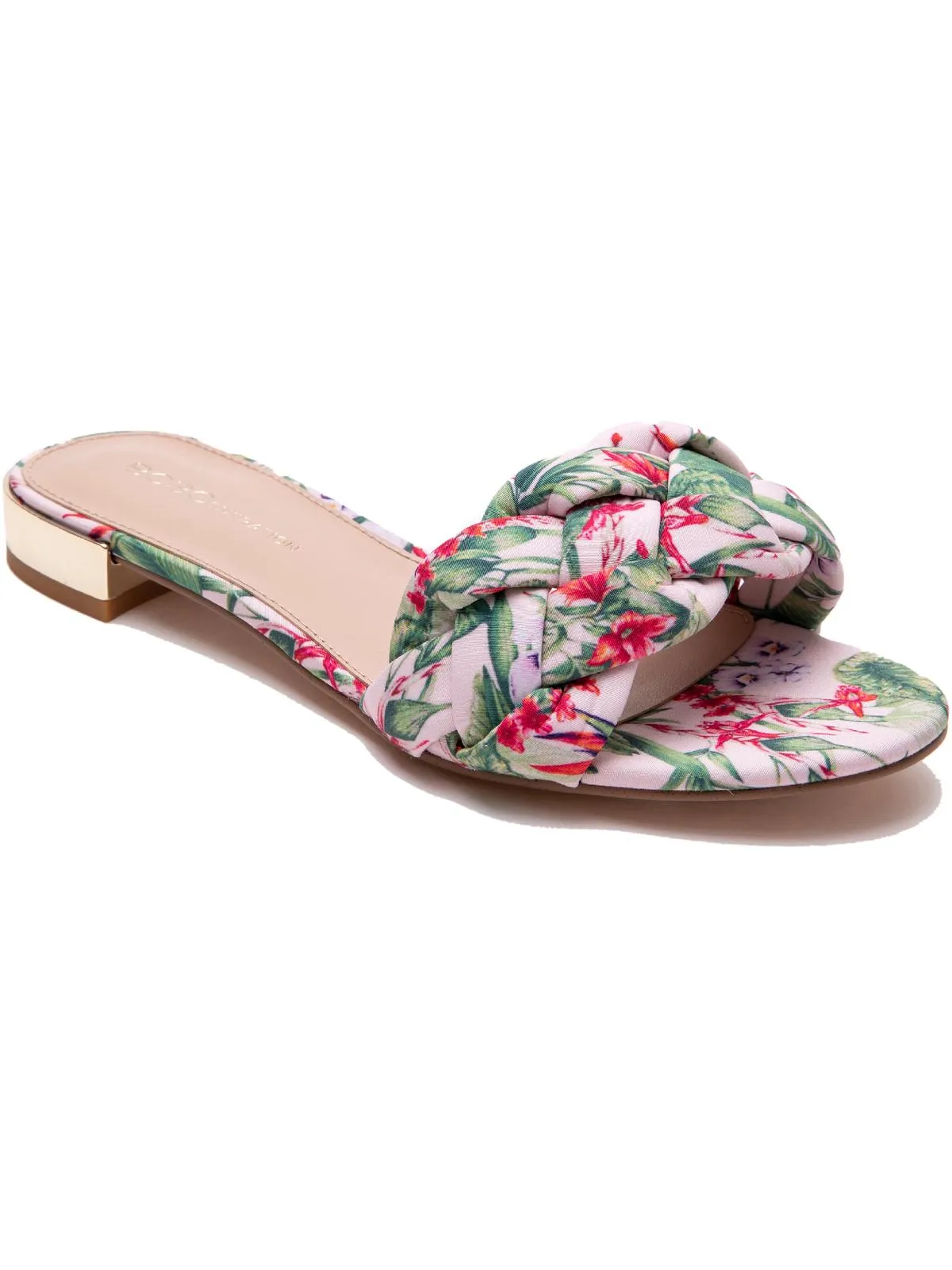 Deelo Womens Woven Slip On Slide Sandals