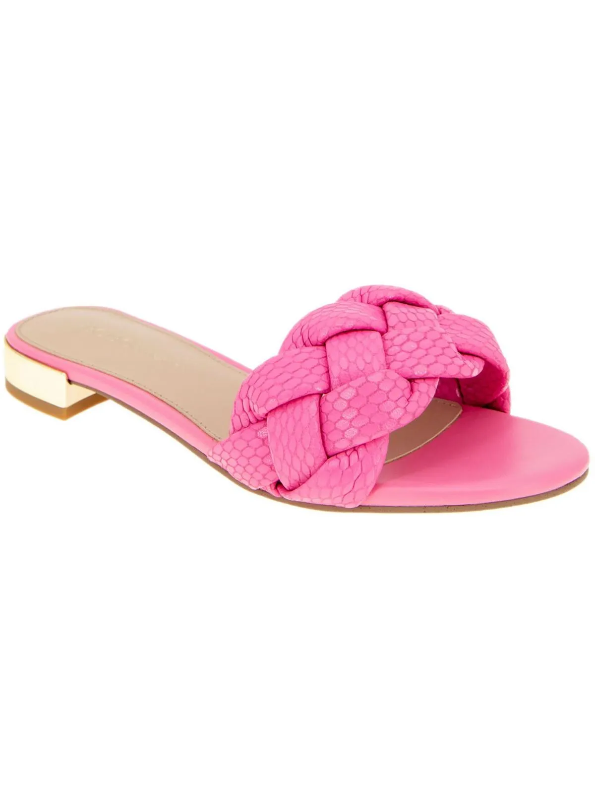 Deelo Womens Woven Slip On Slide Sandals