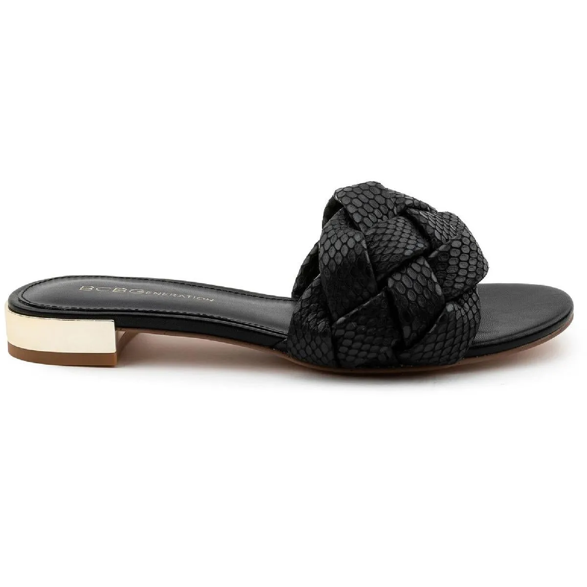 Deelo Womens Woven Slip On Slide Sandals