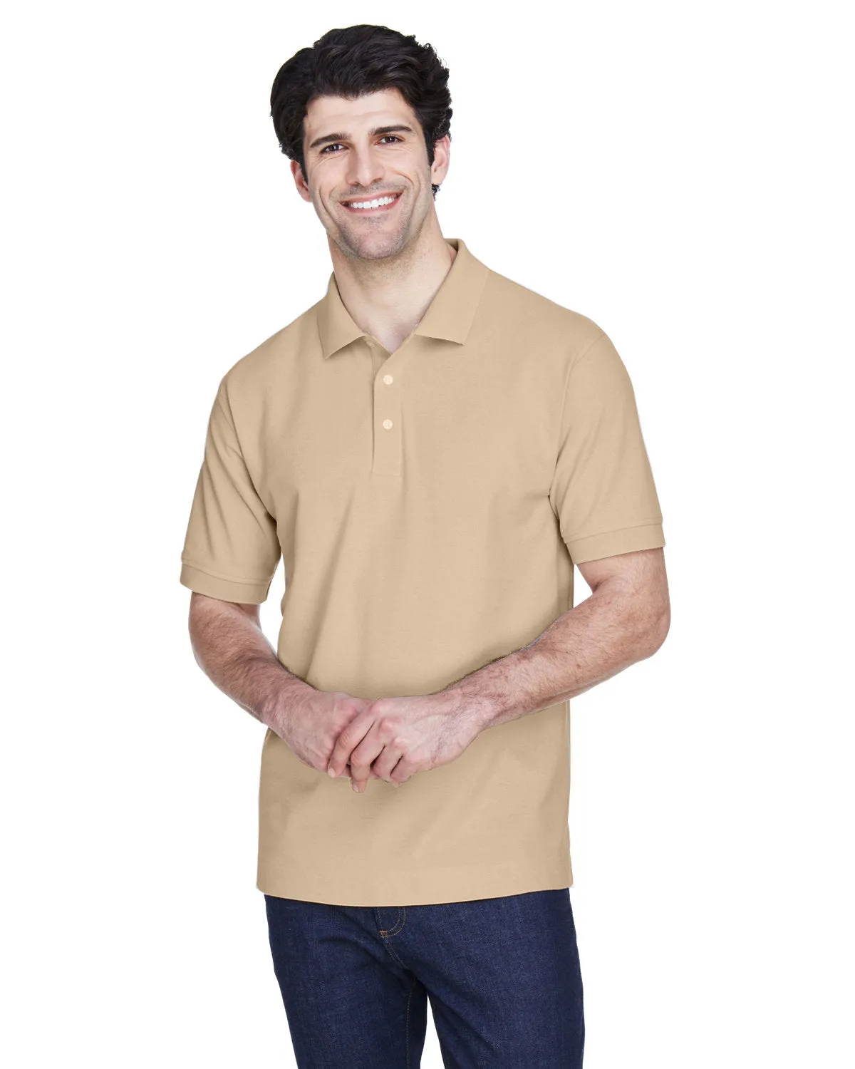 Devon & Jones D100 Men's Pima Piqu Short-Sleeve Polo