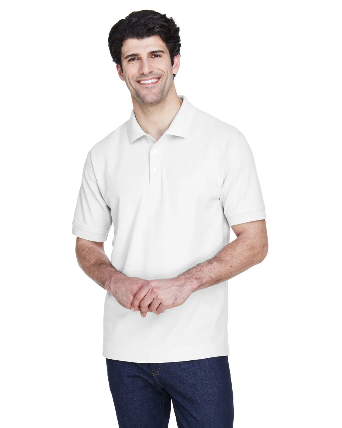 Devon & Jones D100 Men's Pima Piqu Short-Sleeve Polo