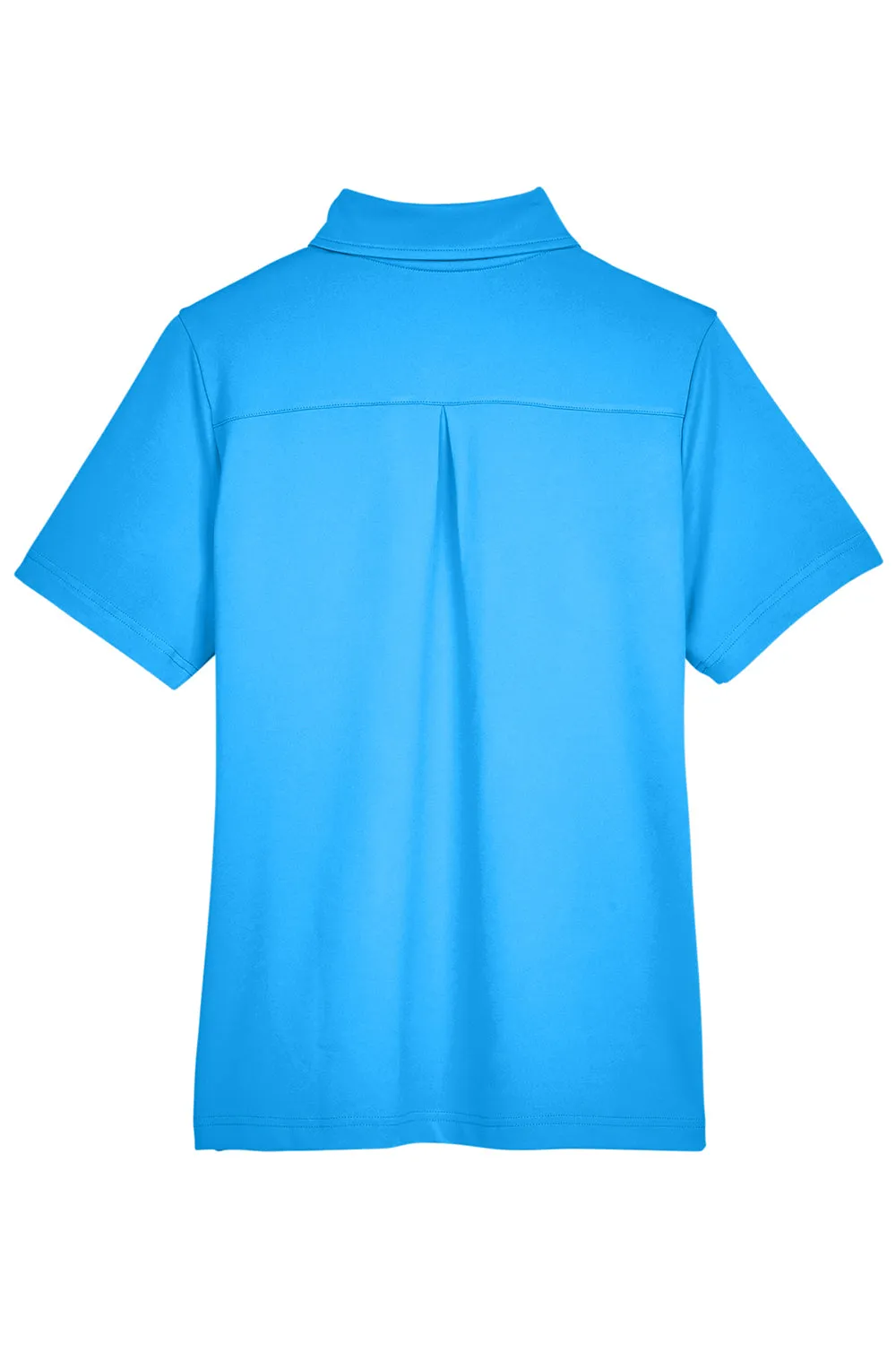 Devon & Jones Womens CrownLux Range Flex Performance Moisture Wicking Short Sleeve Polo Shirt - Ocean Blue