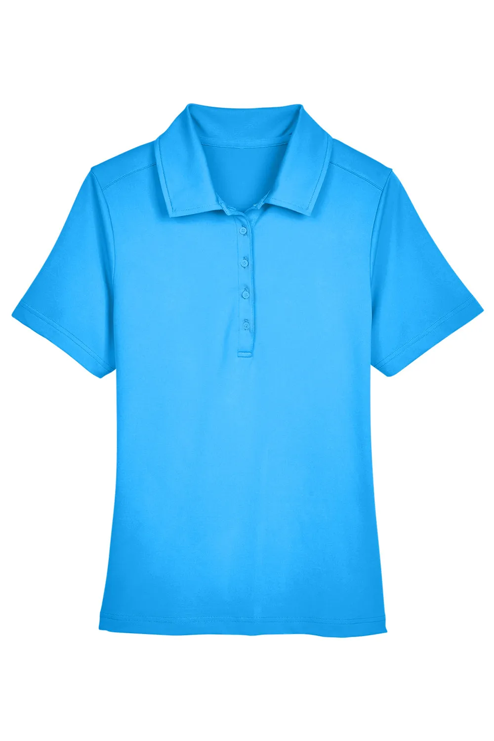 Devon & Jones Womens CrownLux Range Flex Performance Moisture Wicking Short Sleeve Polo Shirt - Ocean Blue