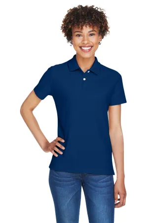 Devon & Jones Womens DryTec20 Performance Moisture Wicking Short Sleeve Polo Shirt - True Royal Blue