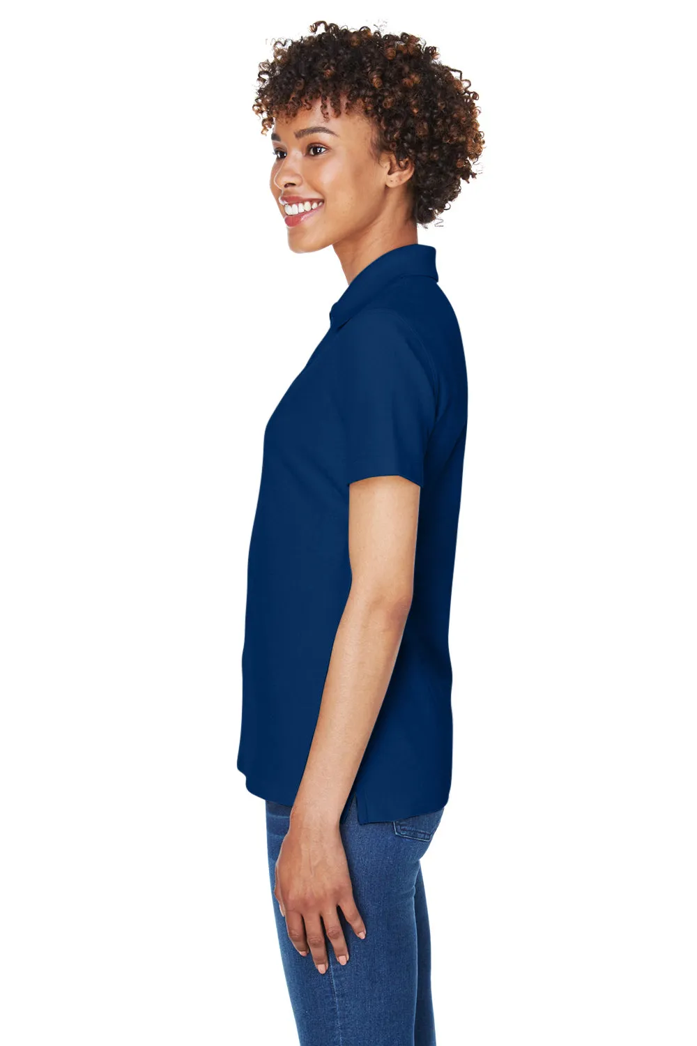 Devon & Jones Womens DryTec20 Performance Moisture Wicking Short Sleeve Polo Shirt - True Royal Blue