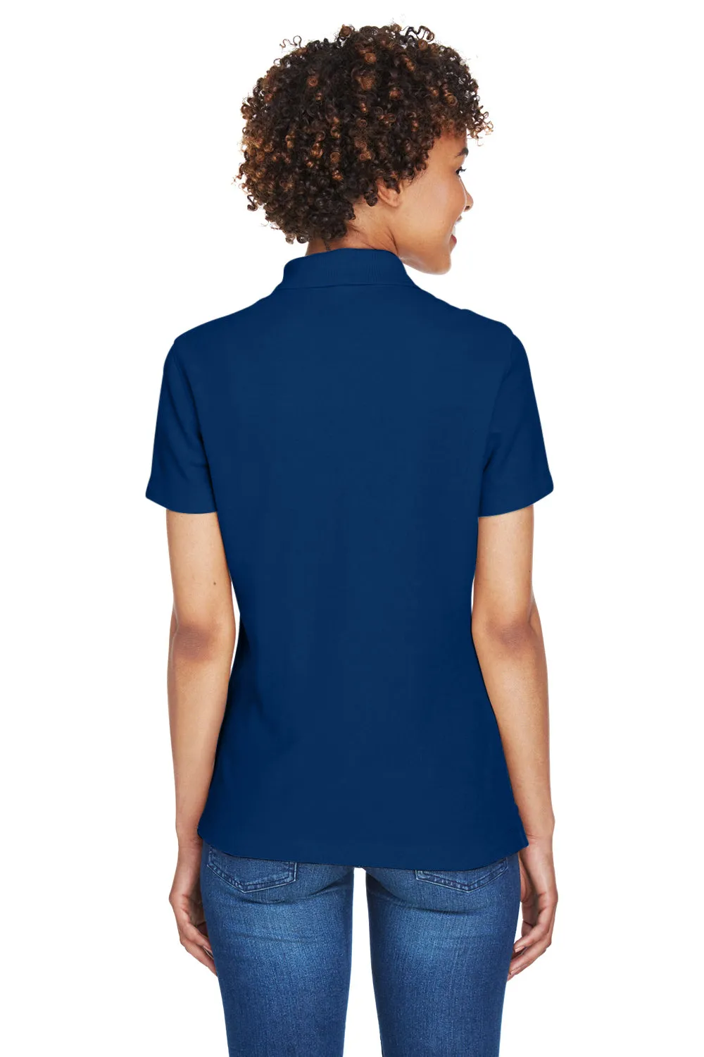 Devon & Jones Womens DryTec20 Performance Moisture Wicking Short Sleeve Polo Shirt - True Royal Blue