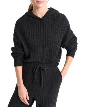 DKNY Cozy Cable Sweater Hoodie