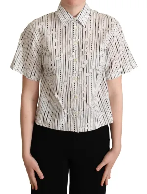 Dolce & Gabbana Geometric Elegance Colla Polo Women's Top
