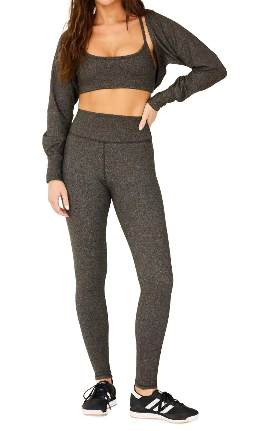 Dreamy Ankle Legging In Herringbone
