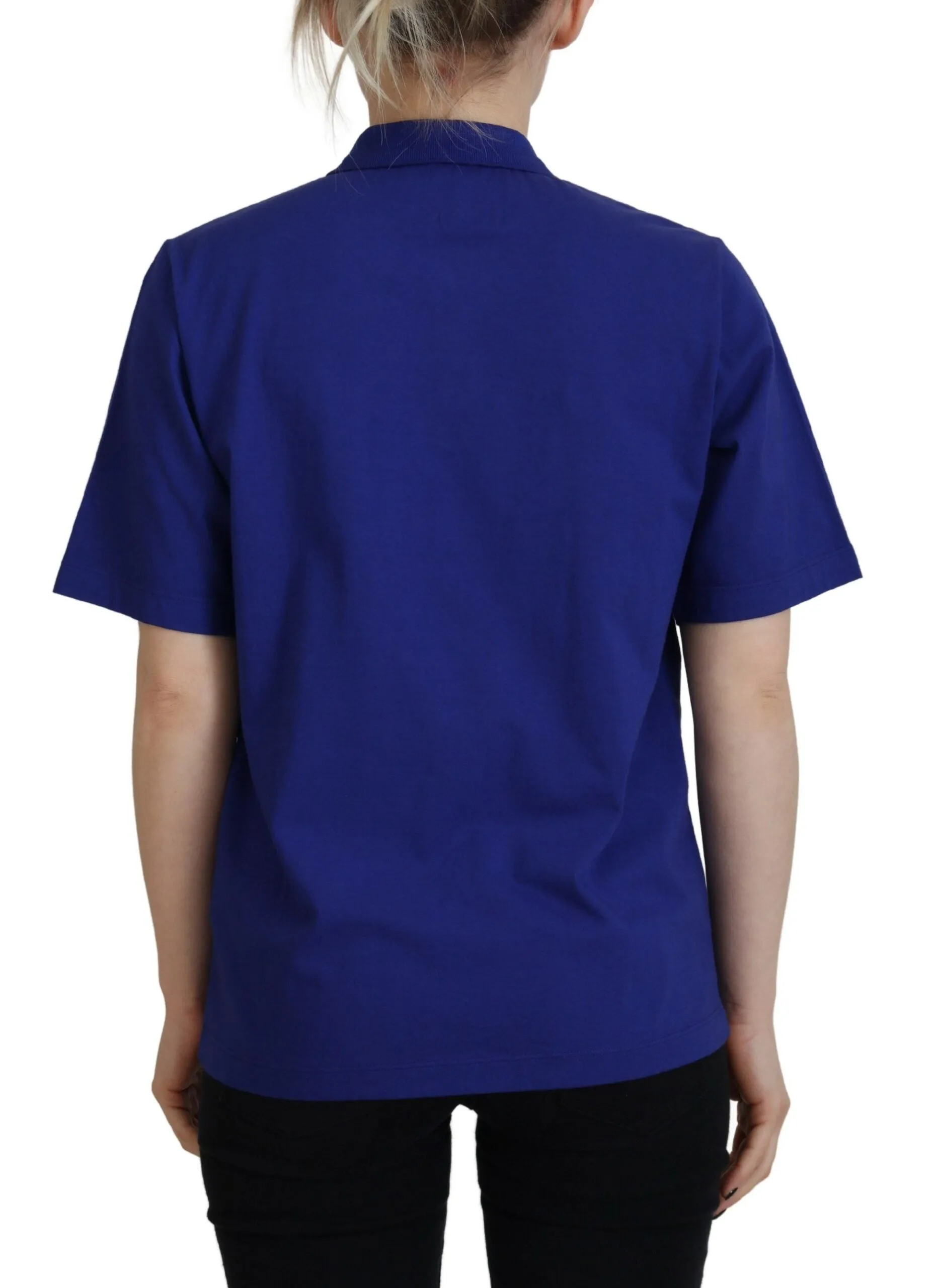 Dsquared² Collared Writings Polo Short Sleeves Women's T-shirt (Pre-Owned)