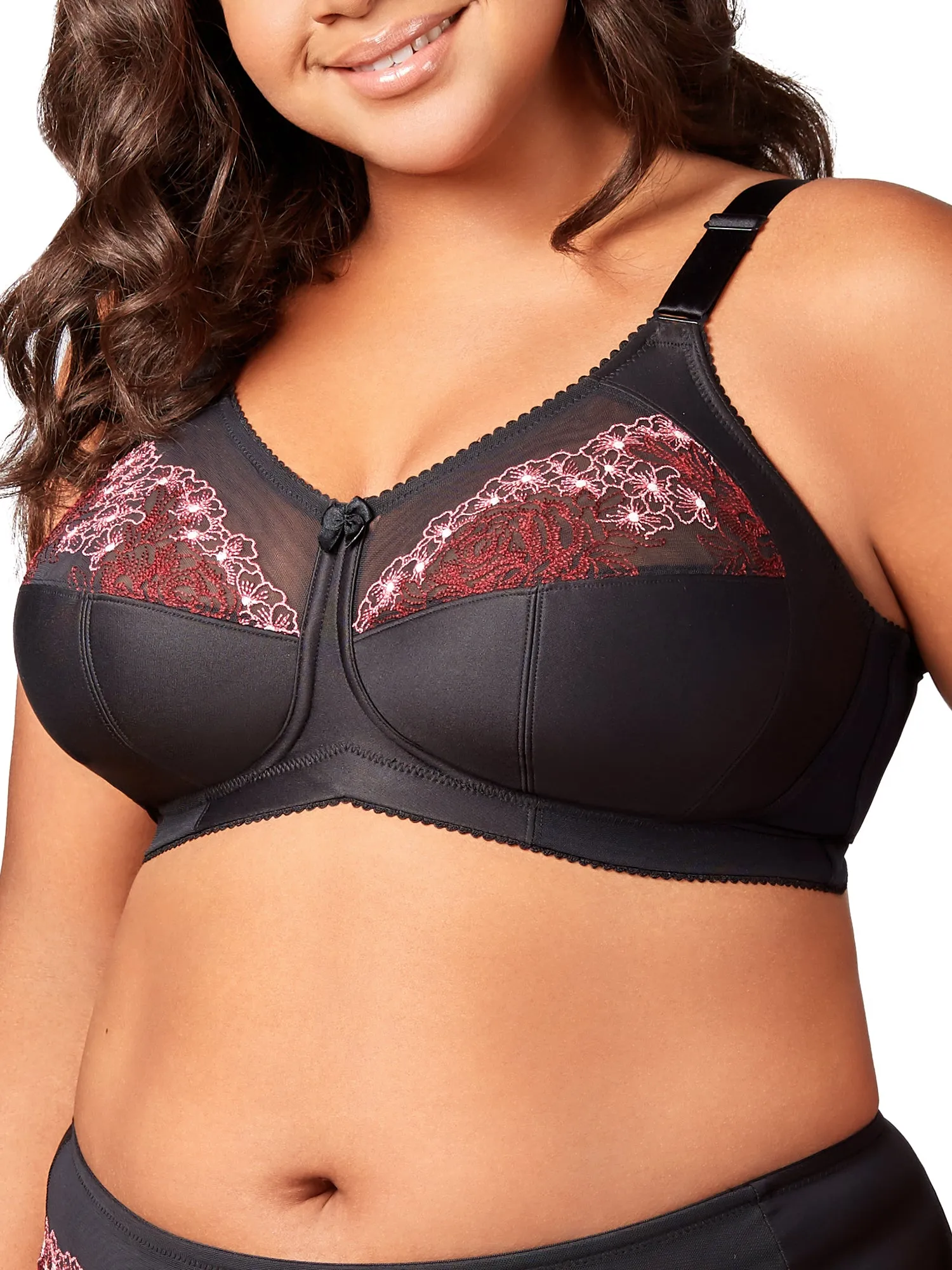 Elila Women's Blossom Swiss Embroidered Wire-Free Bra