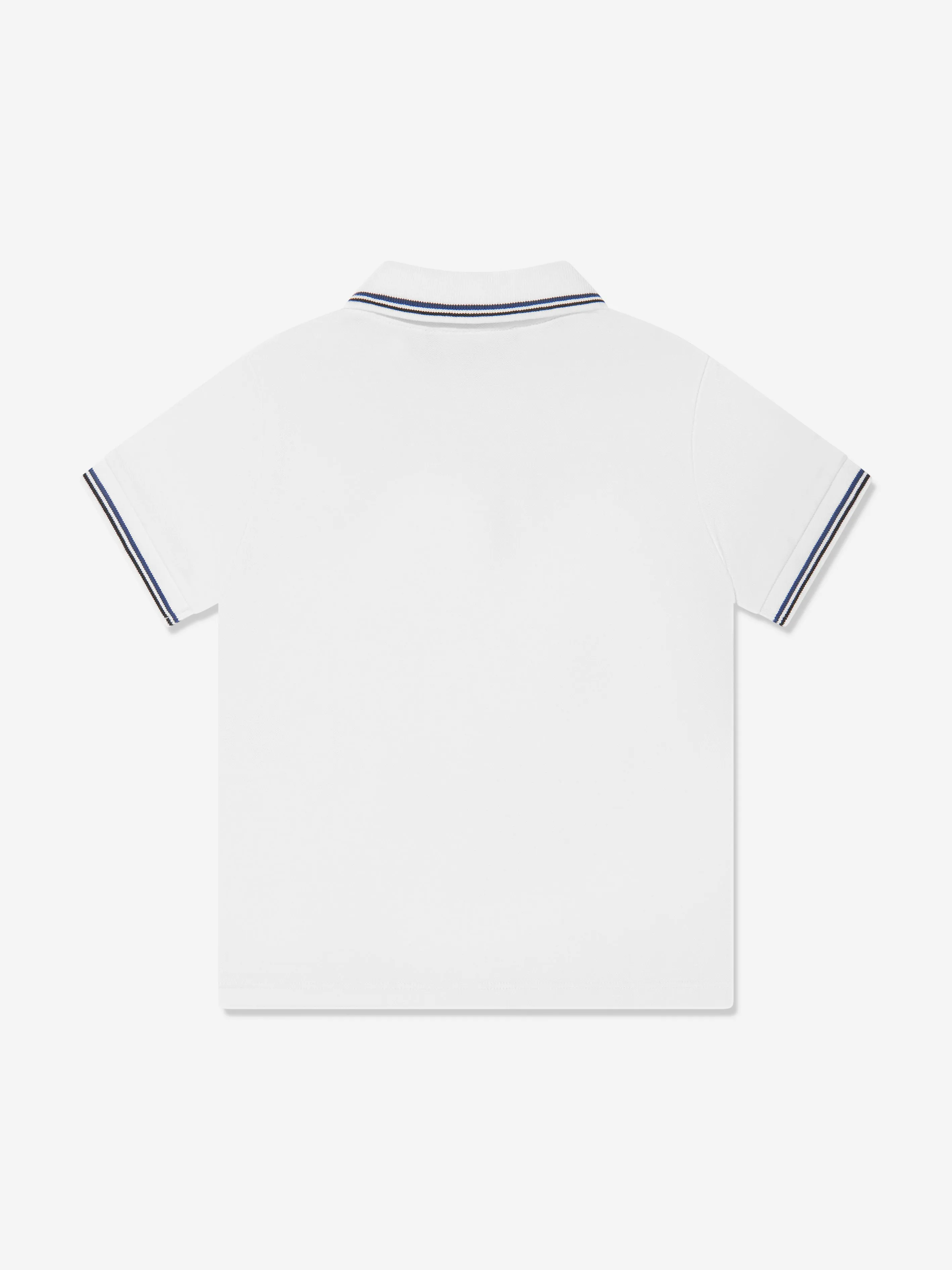 Emporio Armani Boys Logo Polo Shirt In White