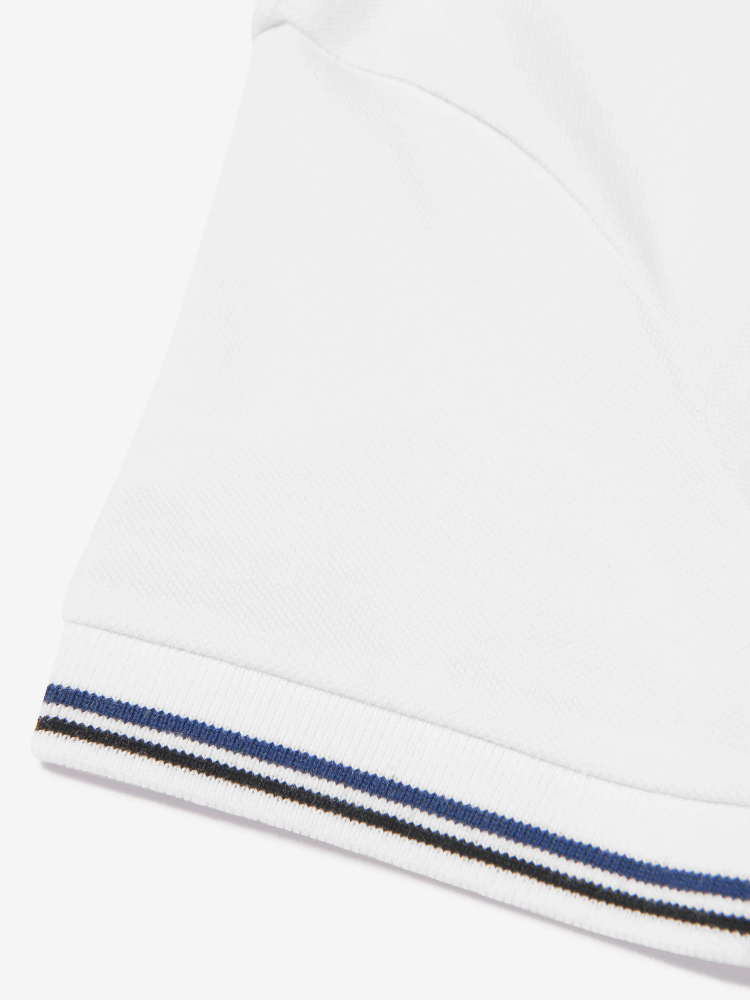 Emporio Armani Boys Logo Polo Shirt In White