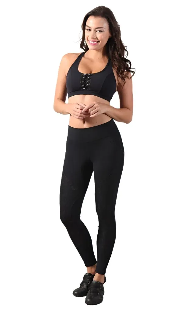 Equilibrium Lace Sara Black Legging L732