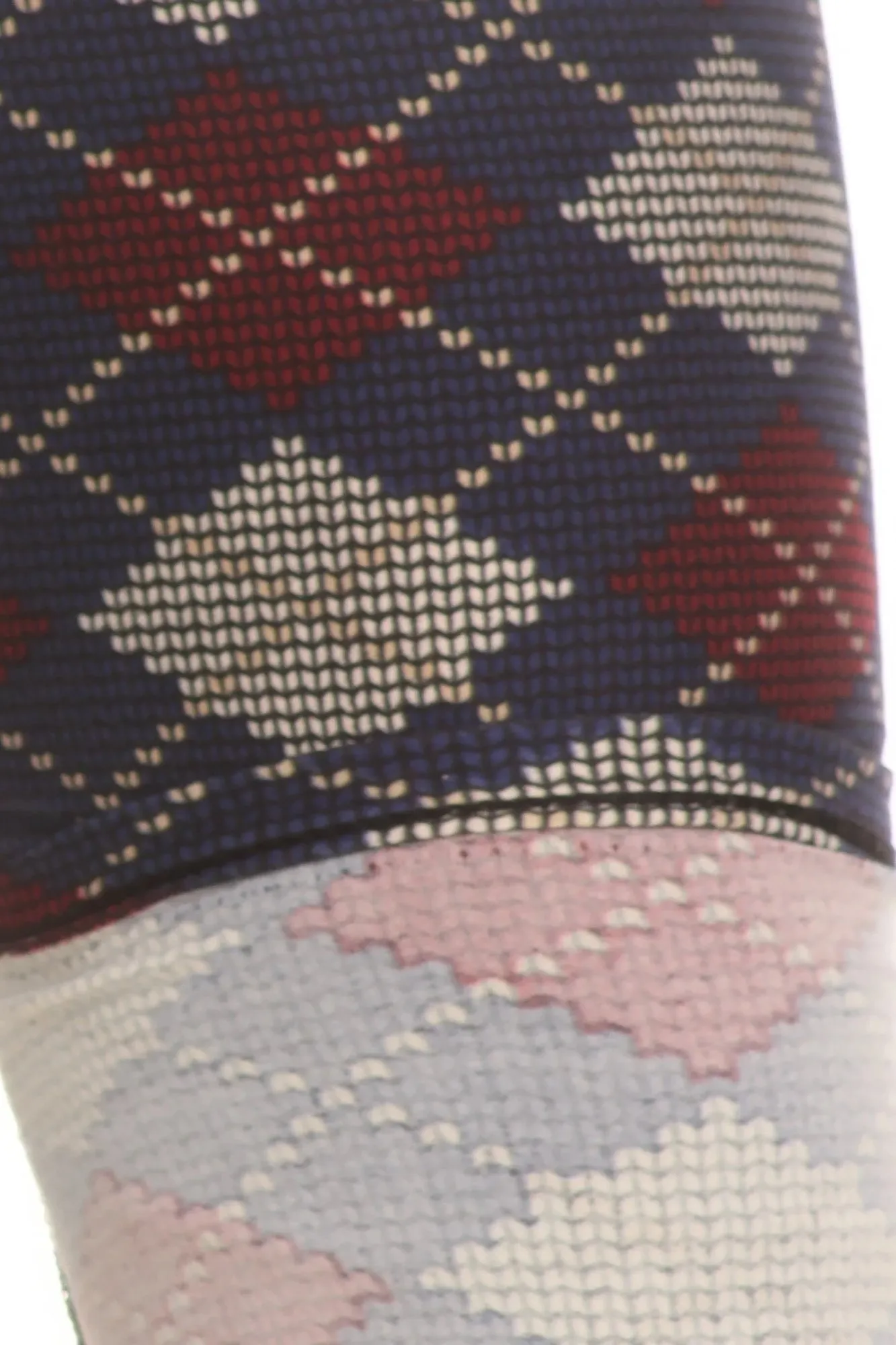 FASHNZFAB Women's Plus Size Plaid Graphic Printed Knit Legging With Elastic Waist Detail