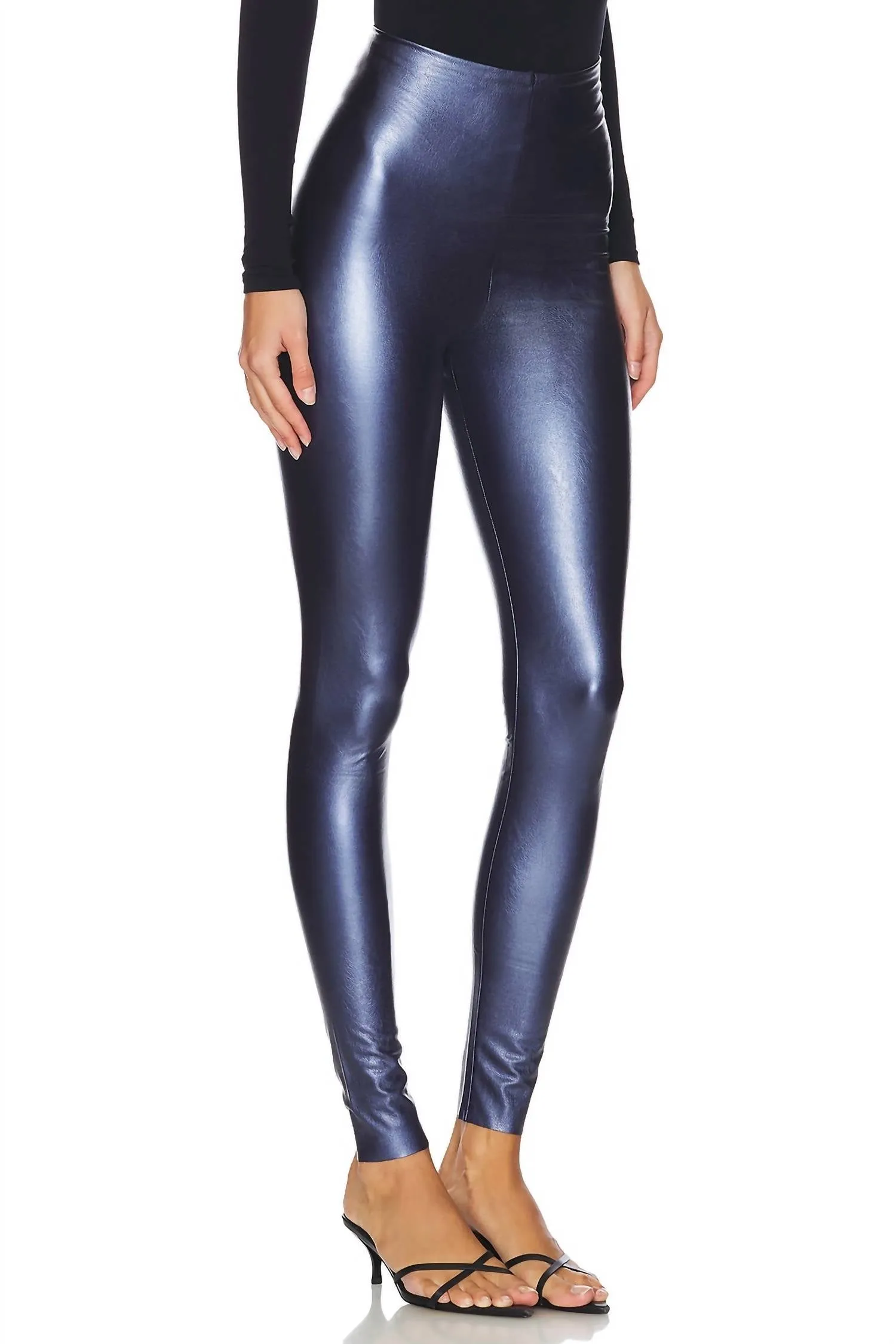Faux Leather Legging In Galaxy