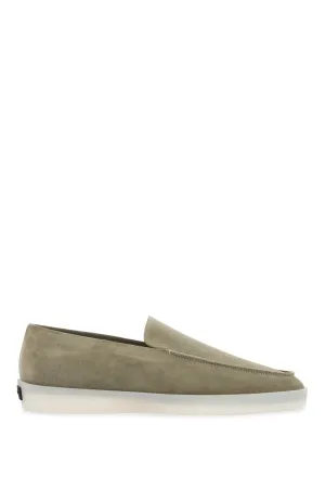Fear Of God Women's Minimalist Suede Loafer In Sage  With Rubber Sole