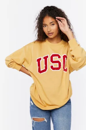 Forever 21 Women's USC Graphic Pullover Yellow/Multi Forever 21