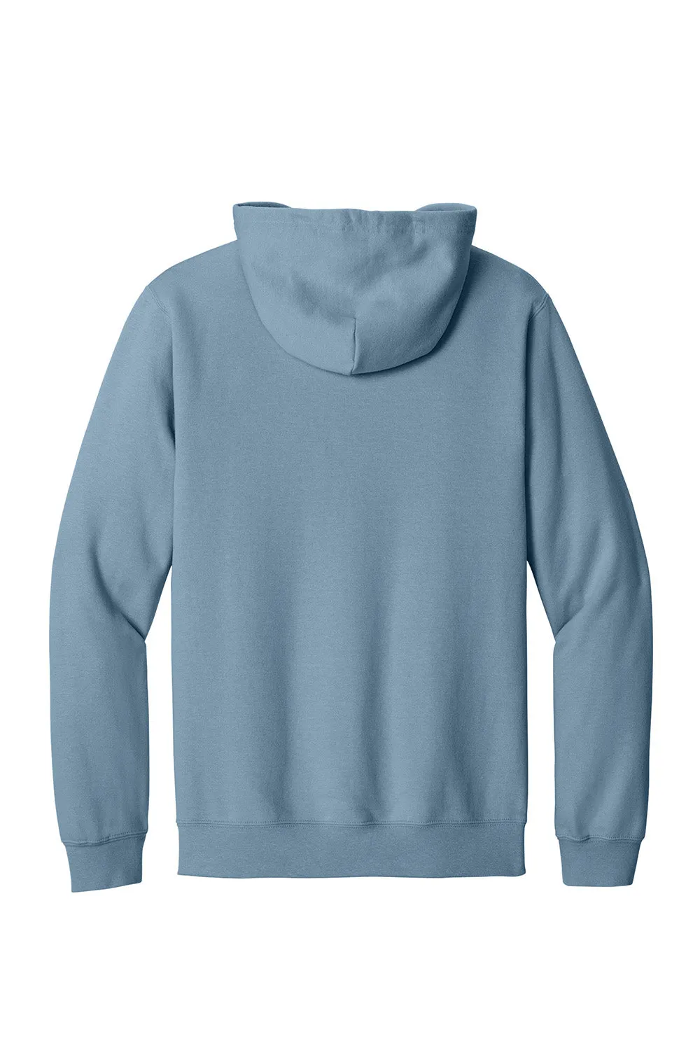 Gildan Mens Softstyle Fleece Full Zip Hooded Sweatshirt Hoodie w/ Pockets - Stone Blue