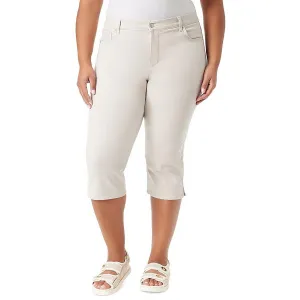 Gloria Vanderbilt Womens Denim Tummy Slimming Cropped Jeans