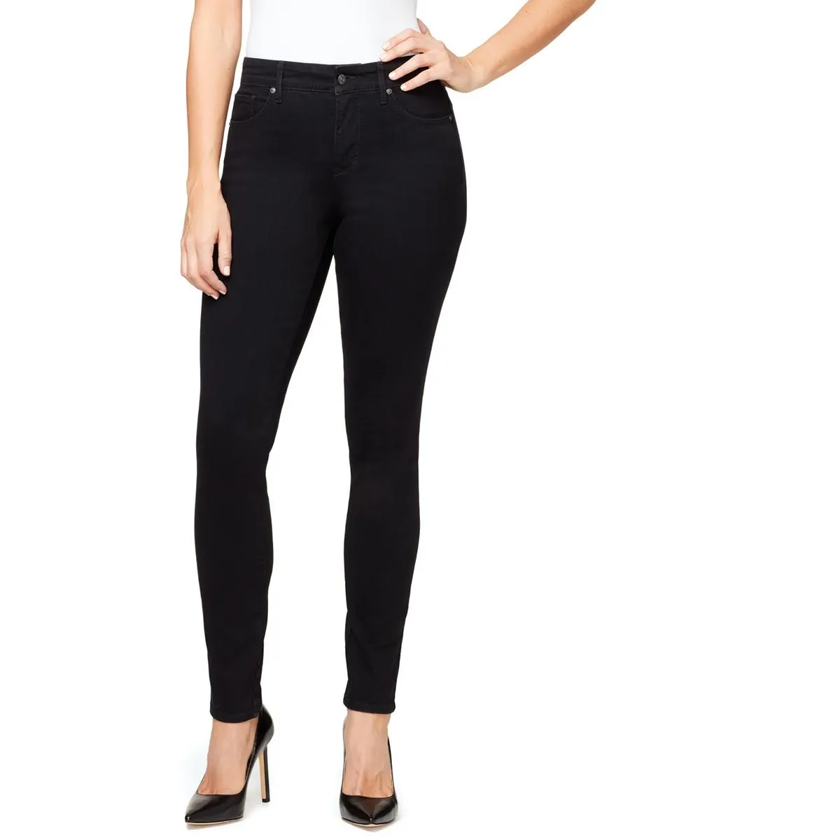 Gloria Vanderbilt Womens Mid Rise Slimming Skinny Jeans