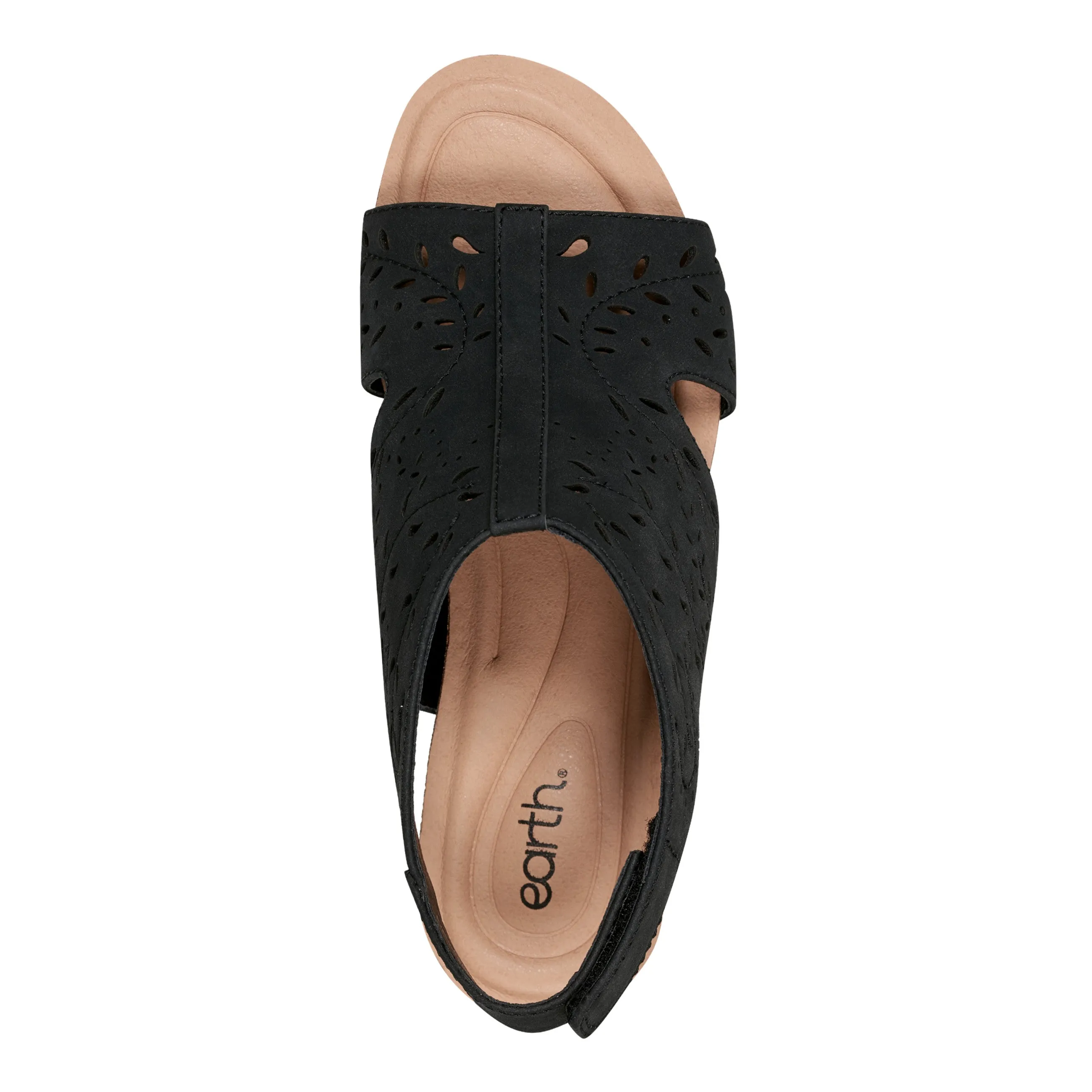 Halin Round Toe Casual Slingback Wedge Sandals