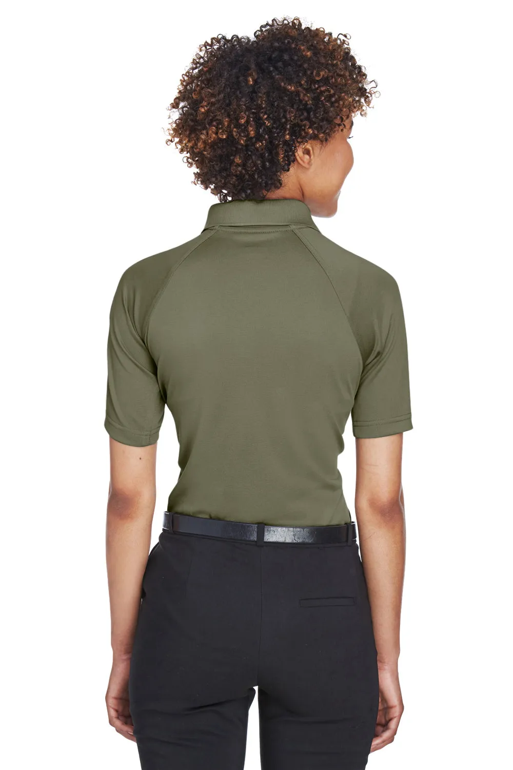 Harriton Womens Advantage Tactical Moisture Wicking Short Sleeve Polo Shirt - Tactical Green