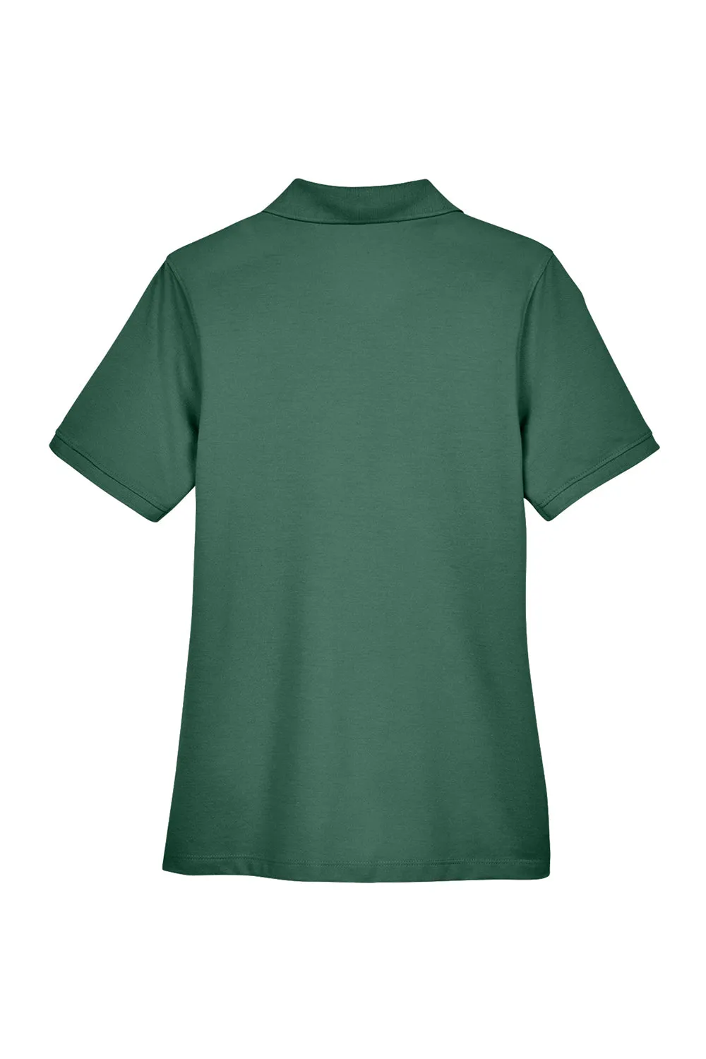 Harriton Womens Easy Blend Wrinkle Resistant Short Sleeve Polo Shirt - Hunter Green
